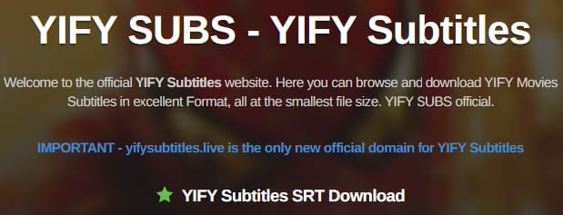 YIFY Overview